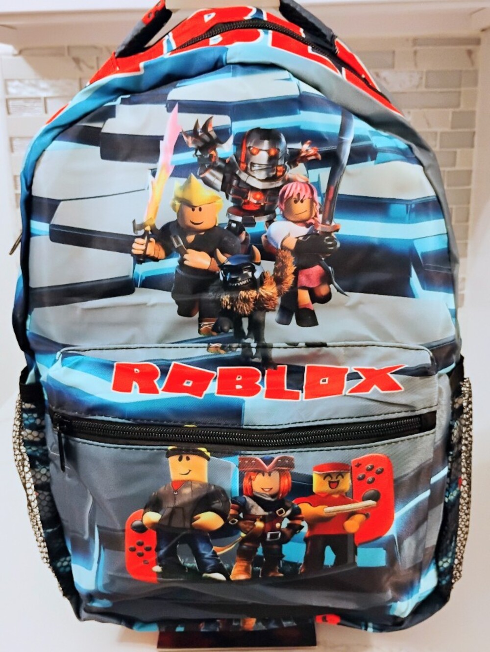 NEW 3FER Roblox Backpack Set w/Pencil Case, Luggage Tag & BONUS - Picture 2 of 16
